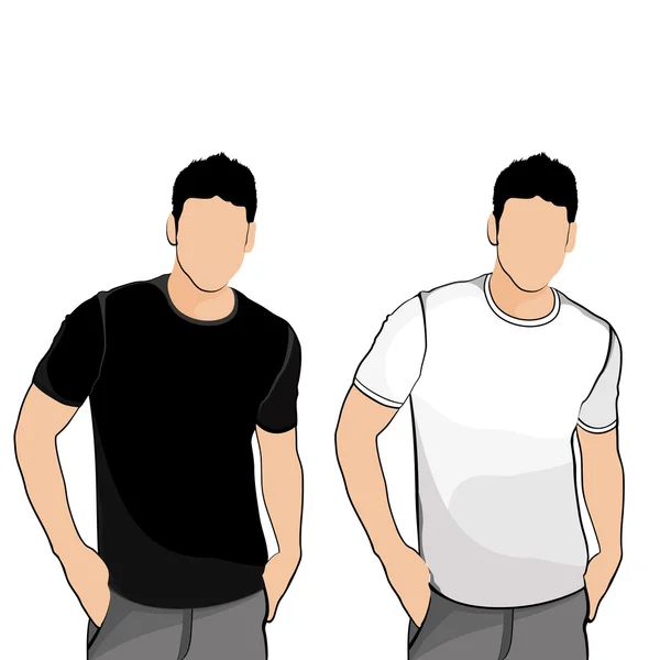 T-shirt män — Stock vektor
