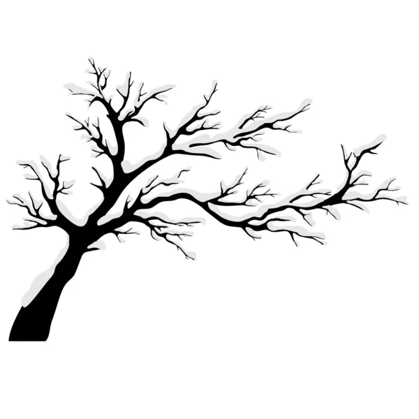 Siluety stromu. — Stockový vektor