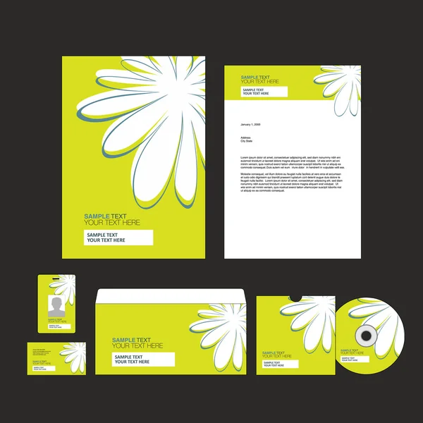 Plantilla de identidad — Vector de stock