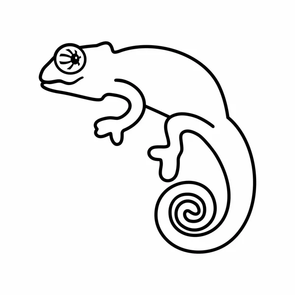 Иллюстрация хамелеона — стоковый вектор