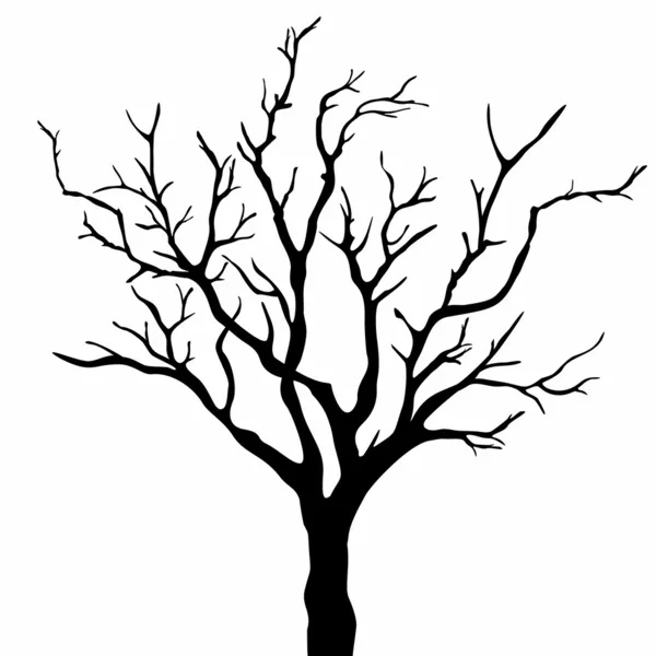 Siluetas de árbol. — Vector de stock