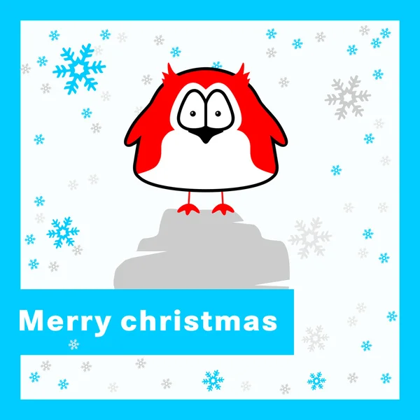 Merry christmas card. — Stock Vector