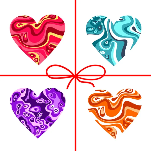 Valentines day hearts — Stock Vector