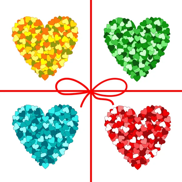 Valentines day hearts — Stock Vector