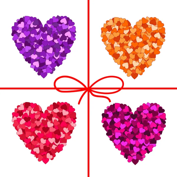 Valentines day hearts — Stock Vector