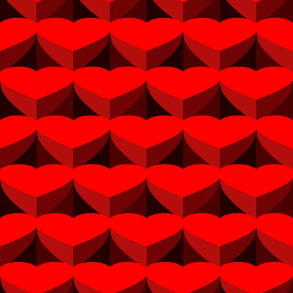 Fondo del día de San Valentín con corazones — Vector de stock