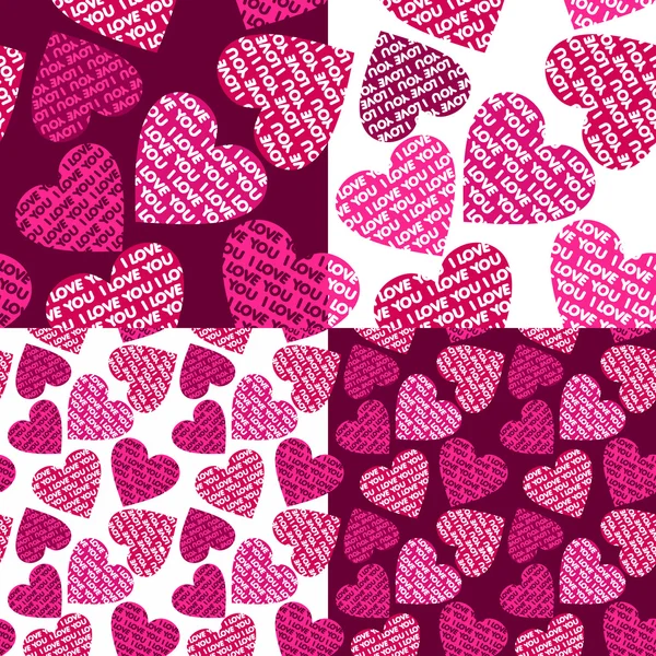 Valentine's day background with hearts — Stock Vector