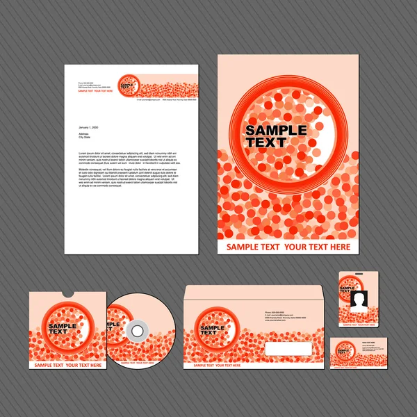 Template voor bedrijfsidentiteit — Stockvector