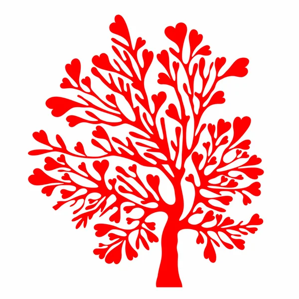 Árbol de San Valentín . — Vector de stock