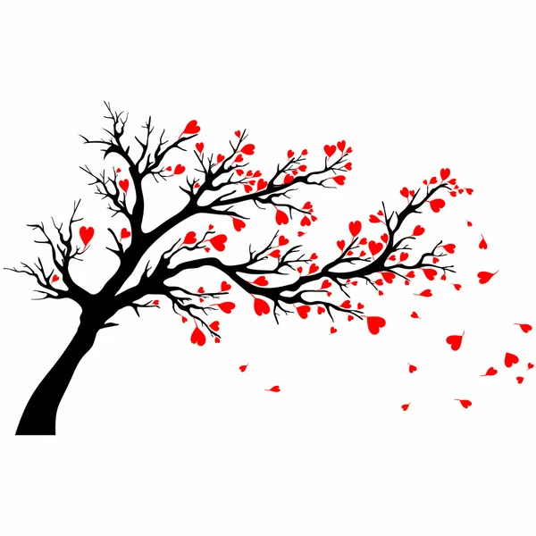 Albero di San Valentino . — Vettoriale Stock