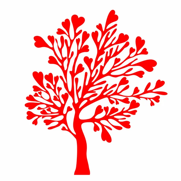 Valentinstag Baum. — Stockvektor