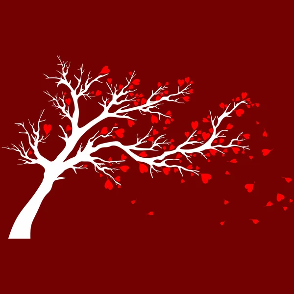 Árbol de San Valentín . — Vector de stock