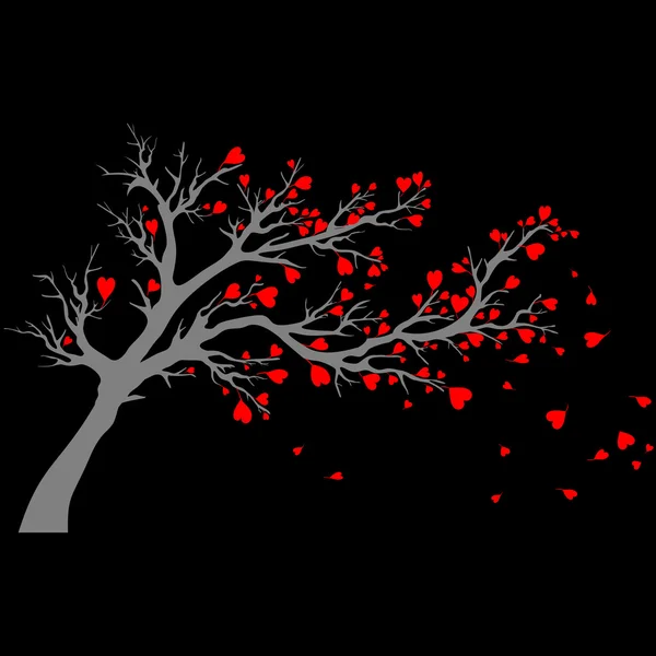 Valentinstag Baum. — Stockvektor