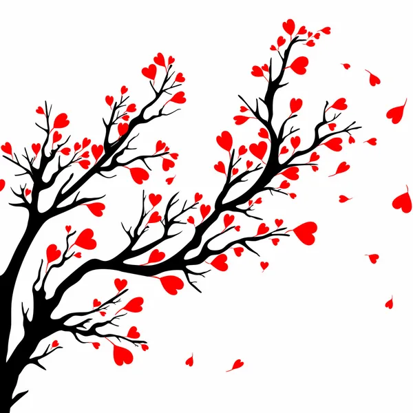 Albero di San Valentino . — Vettoriale Stock