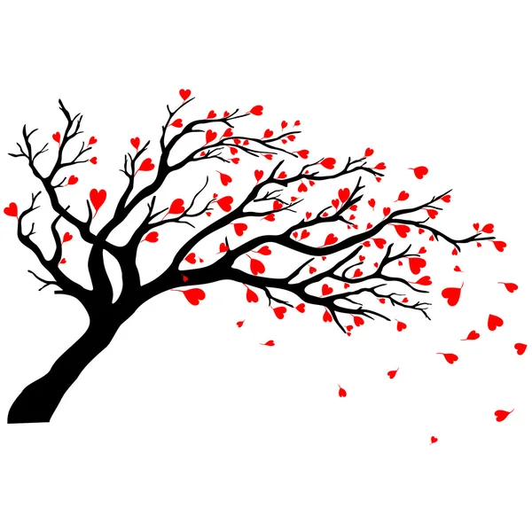 Valentinstag Baum. — Stockvektor