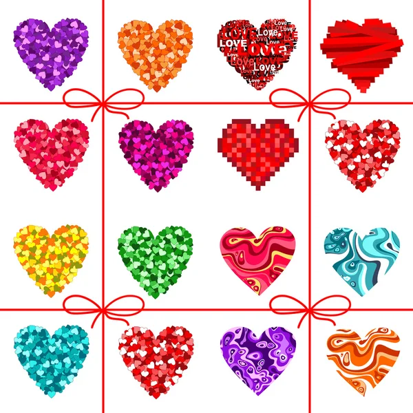 Valentines day hearts — Stock Vector
