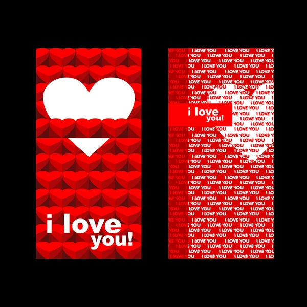 Valentines day card. — Stock Vector