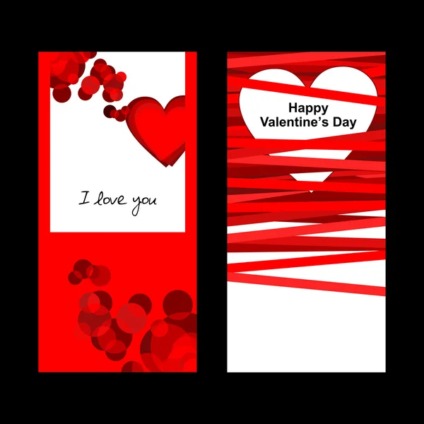 Valentines day card. — Stock Vector