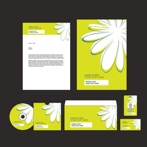 Corporate identity template Royalty Free Stock Vectors