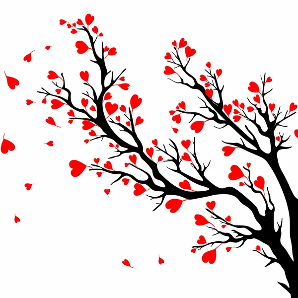 Valentinstag Baum. — Stockvektor