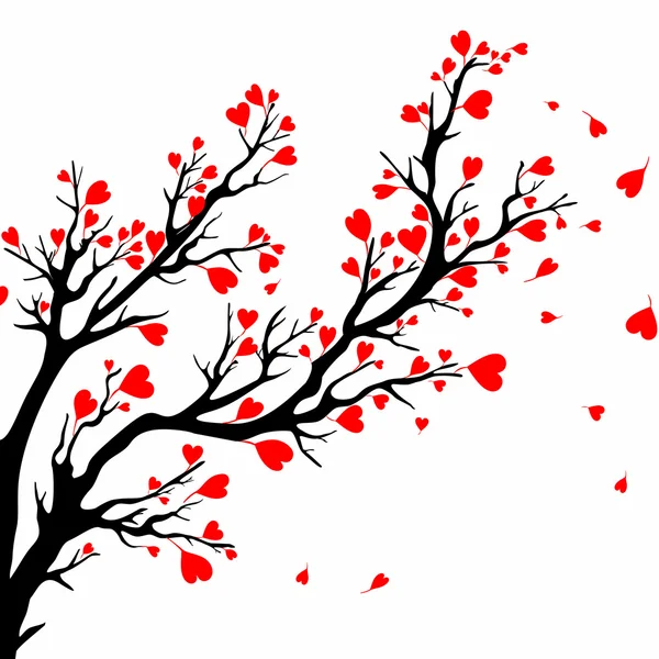 Arbre de Saint Valentin . — Image vectorielle
