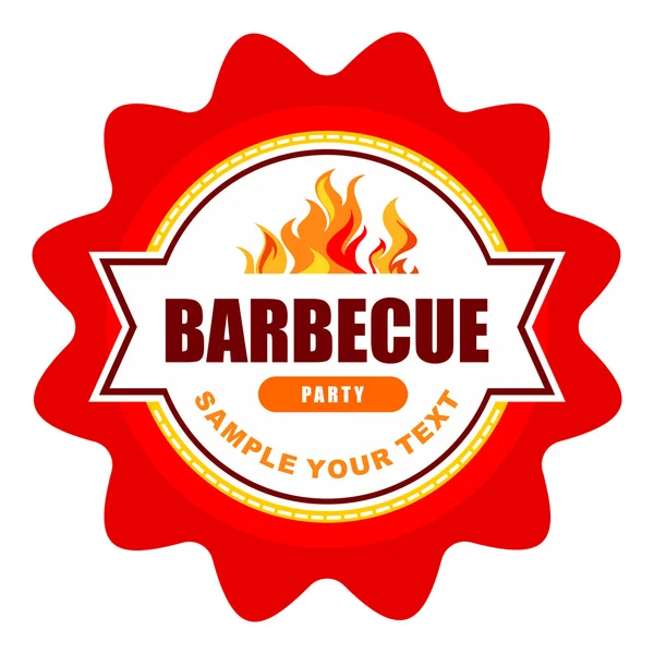 Barbacoa Vintage gril. — Vector de stock