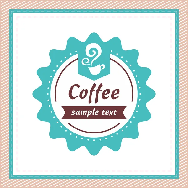 Coffee vintage label. — Stock Vector