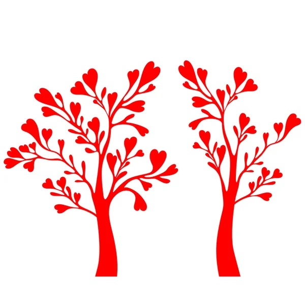 Valentine tree — Stock Vector