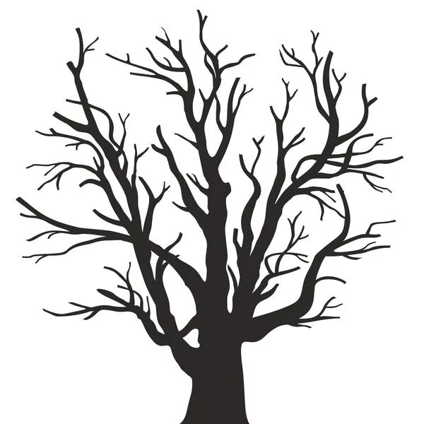 Силует дерева — стоковий вектор