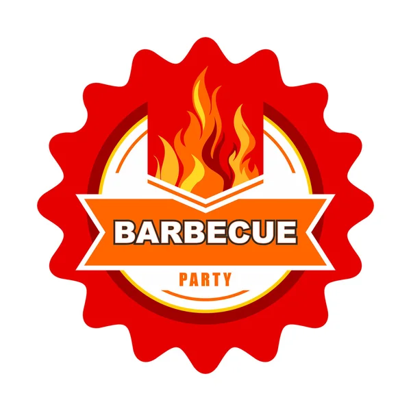 Design etichetta barbecue . — Vettoriale Stock