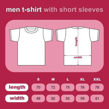 t-shirt erkek geri ve ön.