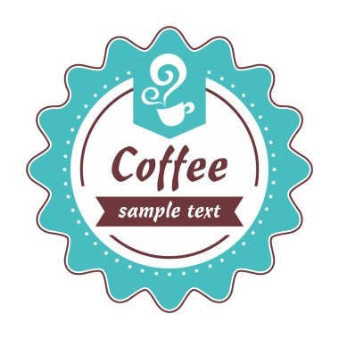 Ürün etiket veya Cafe logo, tatlılar için uygun