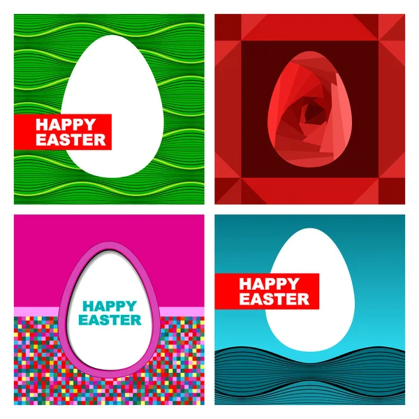 Easter card design set — Stock Vector