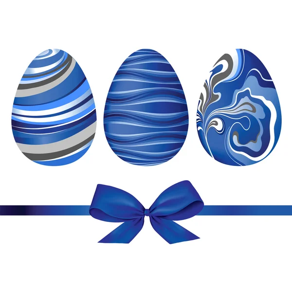 Velikonoční vejce s lukem — Stockový vektor