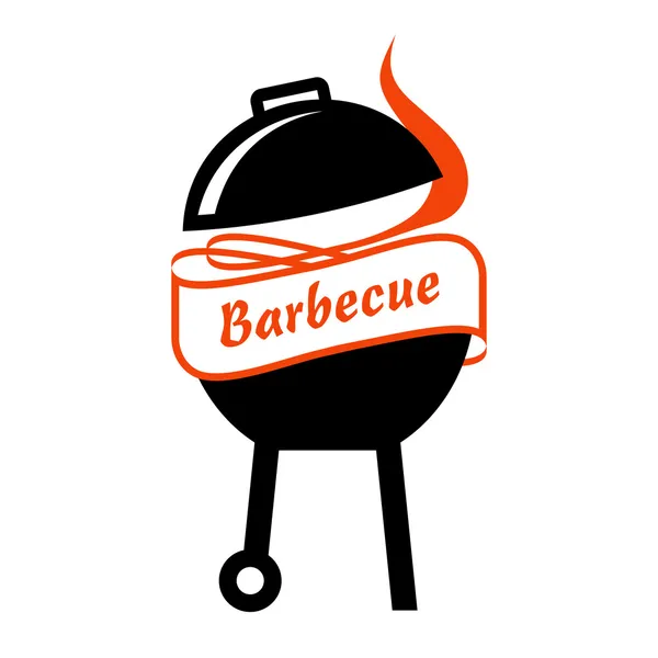 Vintage barbecue labelontwerp. — Stockvector