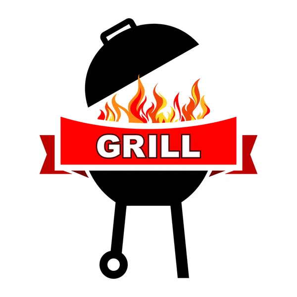 Design d'étiquette de barbecue vintage . — Image vectorielle