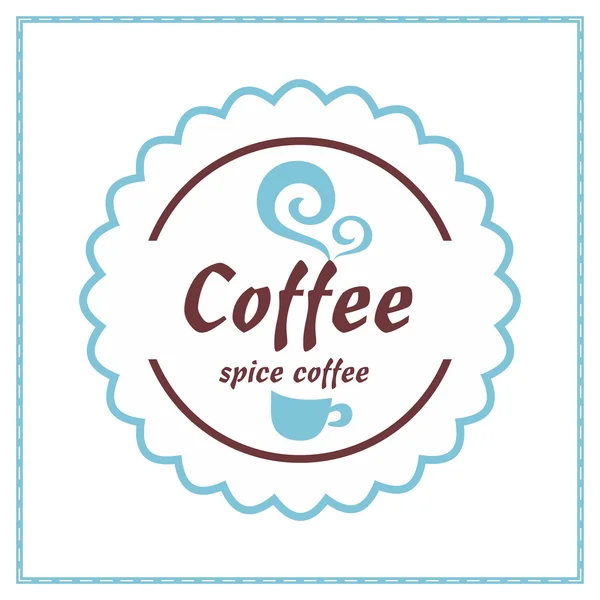 Termék címke vagy kávézó logó, alkalmas desszertek — Stock Vector