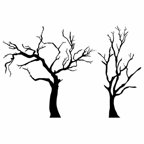 Silhouette d'arbre — Image vectorielle