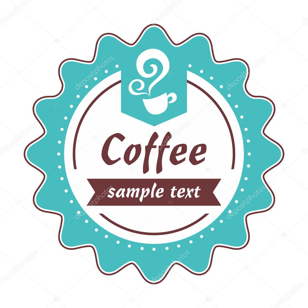 Product label or cafe logo, suitable for desserts