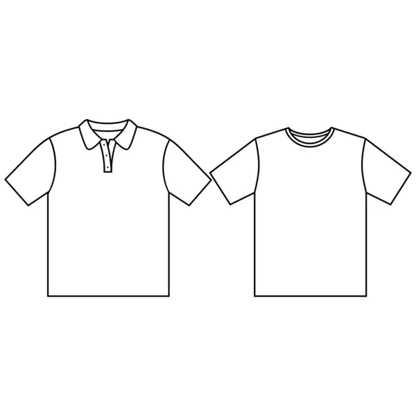 T-shirts voor man. — Stockvector