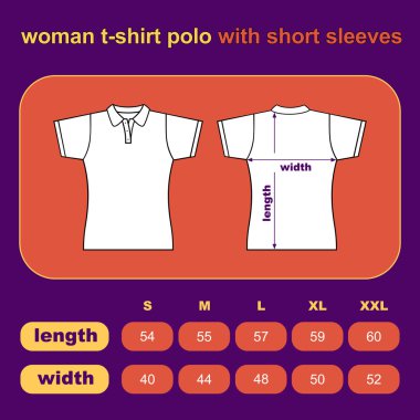t-shirt kadın polo arka ve ön.