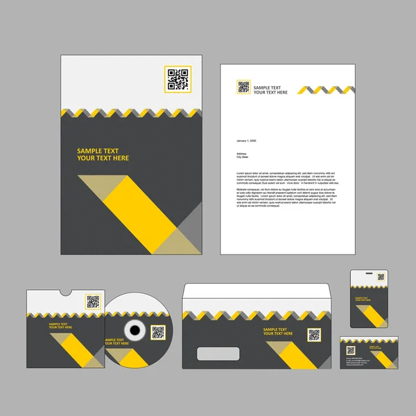 Corporate Identity Geschäftsmodell. — Stockvektor