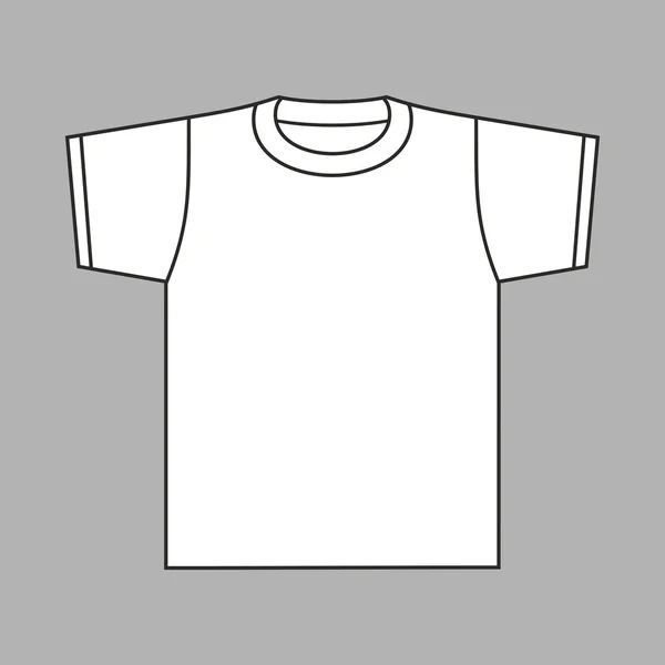 Frau T-Shirt Polo mit kurzen Ärmeln mit Körper-Silhouette. — Stockvektor