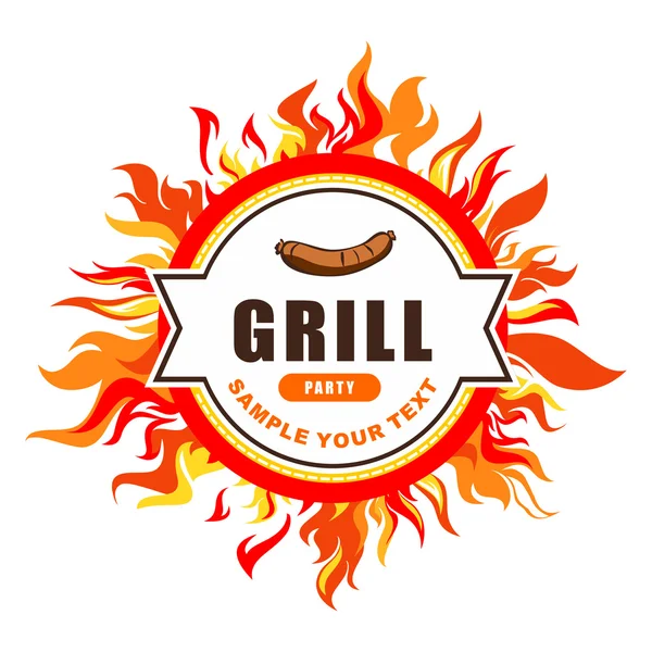 Grill design. — Stock Vector