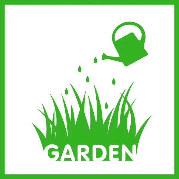 Customizable garden sign — Stock Vector