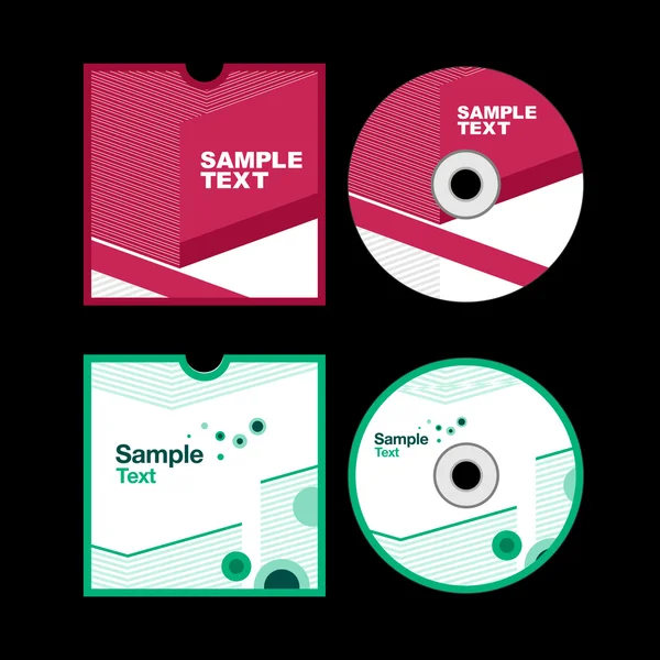 CD cover design. CD design — Stock Vector