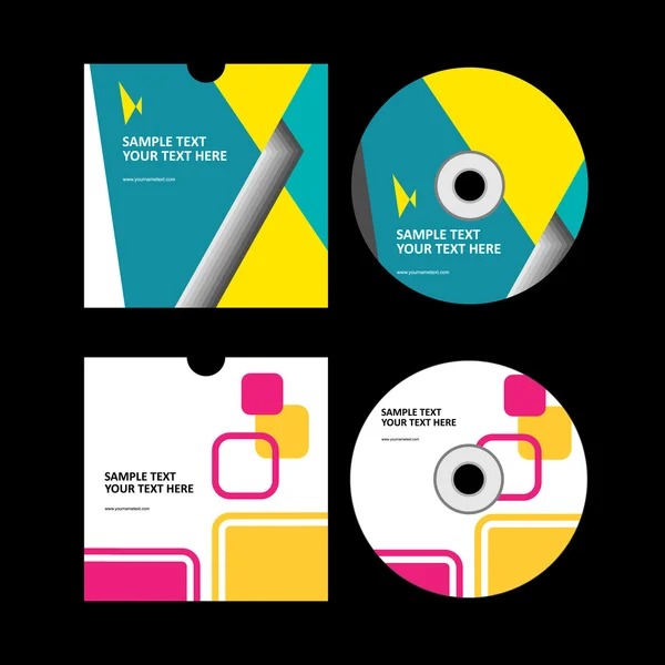 Cd cover ontwerp. CD ontwerp — Stockvector