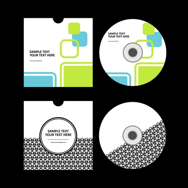 Diseño de portada de CD. Diseño de CD — Vector de stock