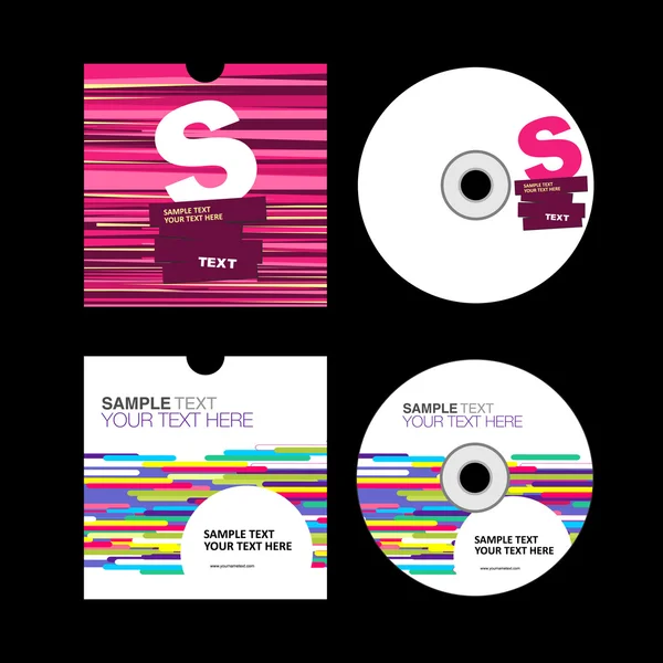 Cd cover ontwerp. CD ontwerp — Stockvector