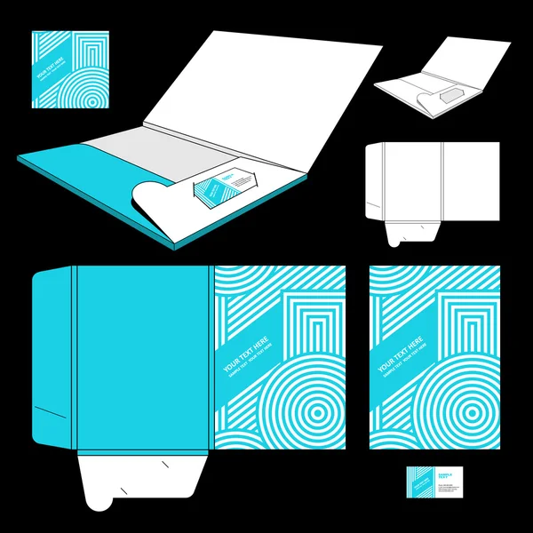 Diseño de plantilla de carpeta — Archivo Imágenes Vectoriales